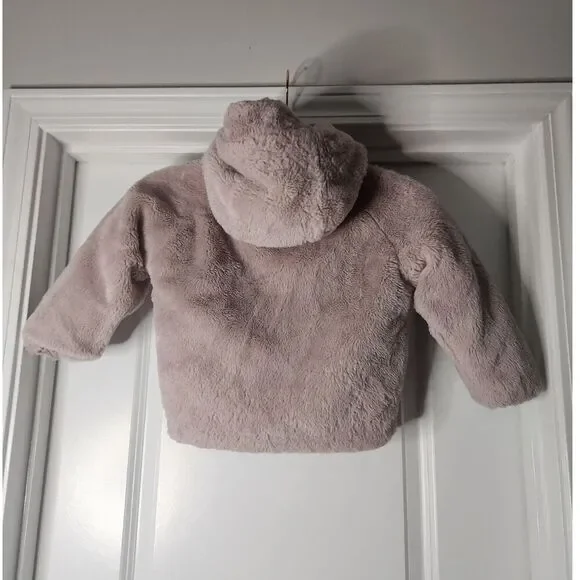 Live & Lottie Toddler Reversible Faux Fur Puffer Jacket – Size 4T - Picture 2 of 3